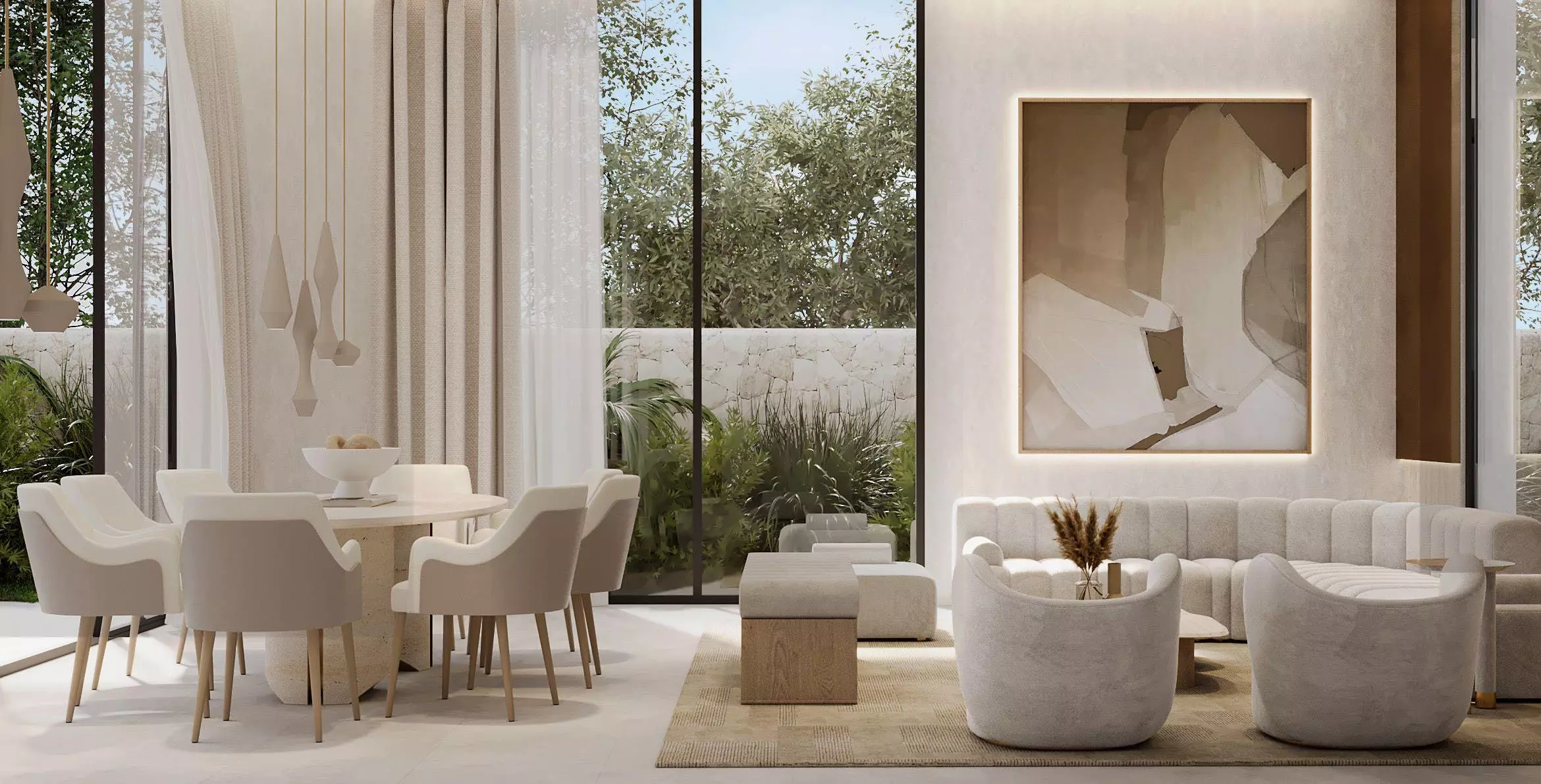 al naseem villas modon hudayriyat living room